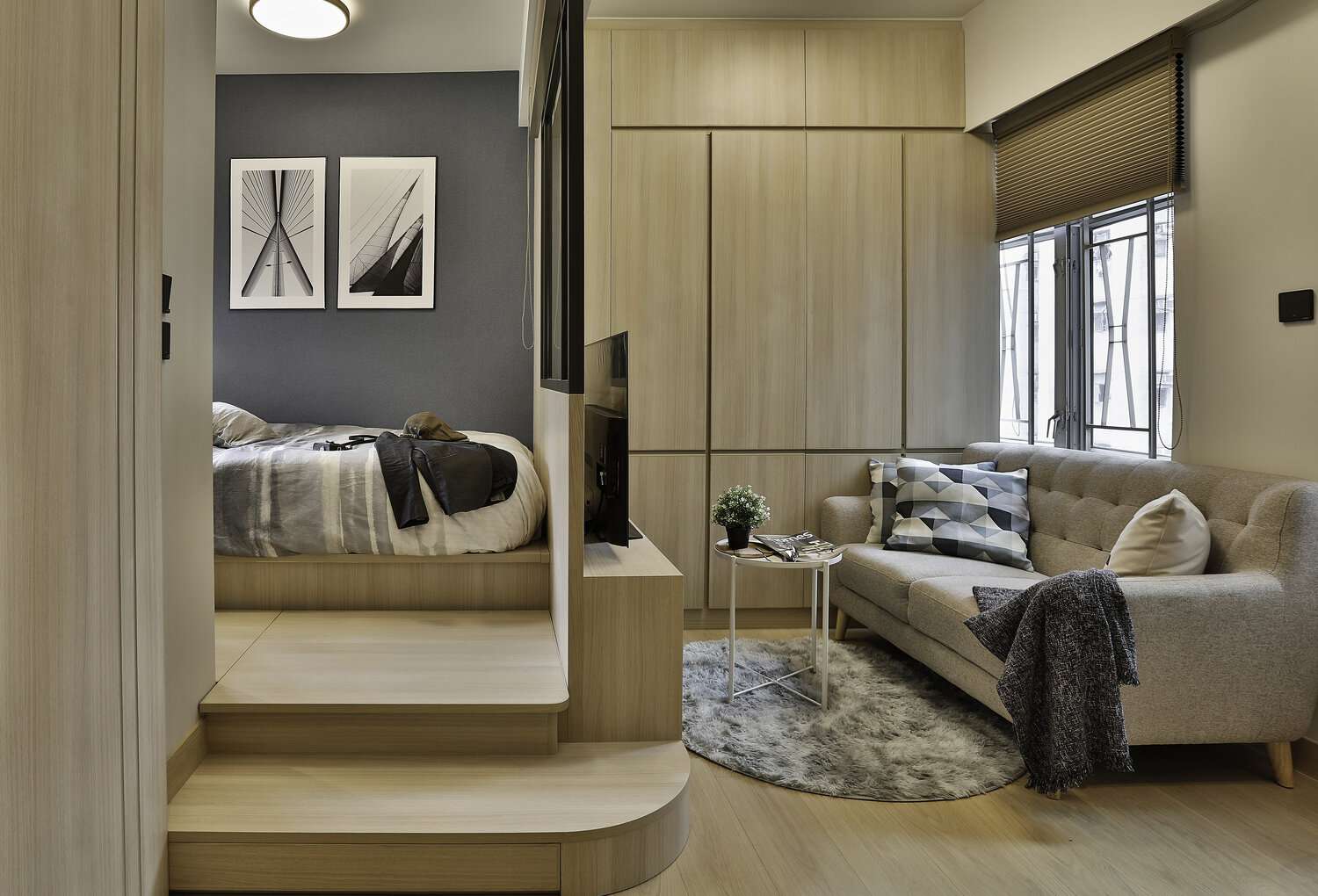 Micro-Home Cleverly Renovated Into Spacious Bachelor Pad